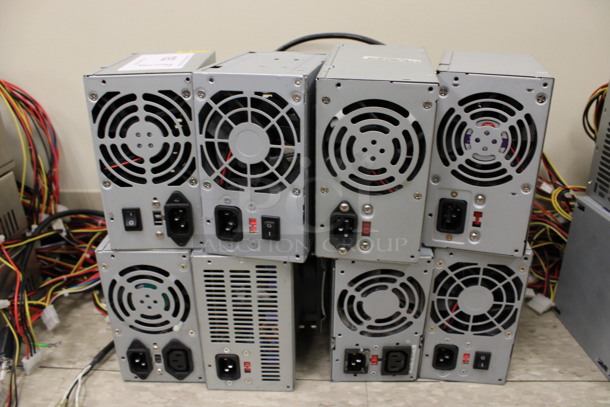 8 Various Power Supplies Including Mitac. Includes 3.5x6x5.5. 8 Times Your Bid! (Room 105)
