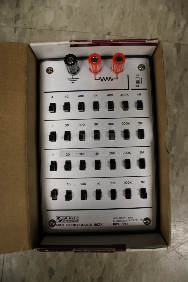 5 Soar RD-111 Mini Resistance Substitution Boxes. 4.5x6.5x2. 5 Times Your Bid! (Room 105)