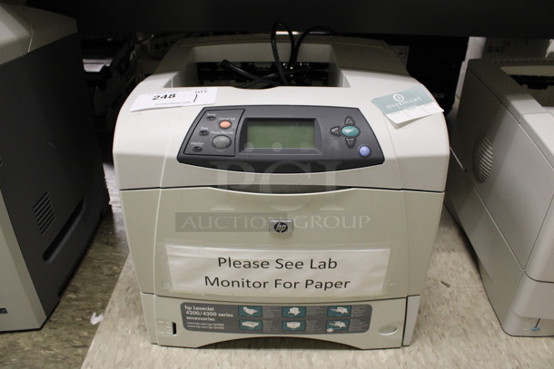 HP 4200/4300 Countertop Printer. 16x17x14. (Room 105)