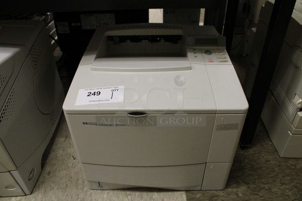 HP LaserJet 4100N Countertop Printer. 15x16x14. (Room 105)