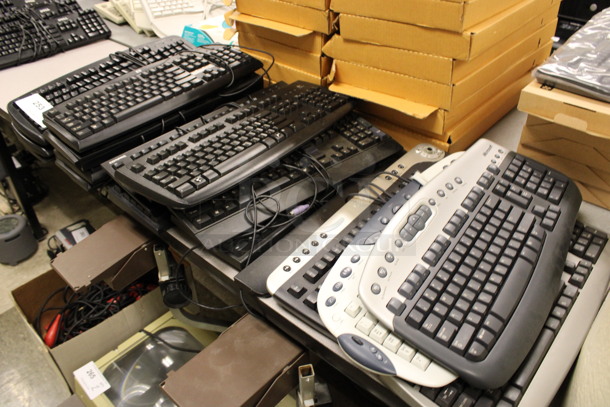 ALL ONE MONEY! Lot of 16 Various Keyboards! Includes 18.5x6.5x1.5. (Room 105) - Image 5 of 5