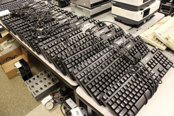 ALL ONE MONEY! Lot of 20 Dell Keyboards! 17.5x6x1. (Room 105) - Image 2 of 3