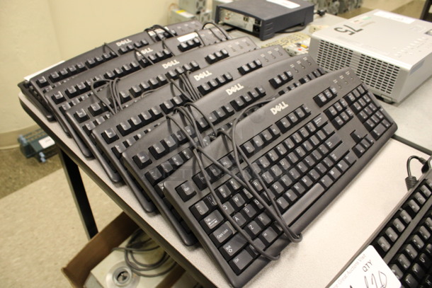 ALL ONE MONEY! Lot of 7 Dell Keyboards! 18x7x2. (Room 105) - Image 2 of 2