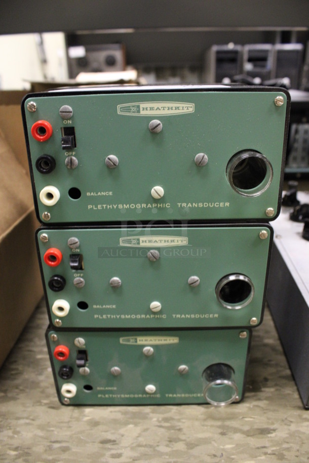 6 Heathkit Plethysmographic Transducers. 6x2.5x3. 6 Times Your Bid! (Room 105)