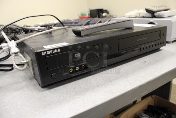 Samsung Model DVD-V9800 VCR and DVD Player w/ Remote. 17x11x3.5. (Room 105) - Image 2 of 6