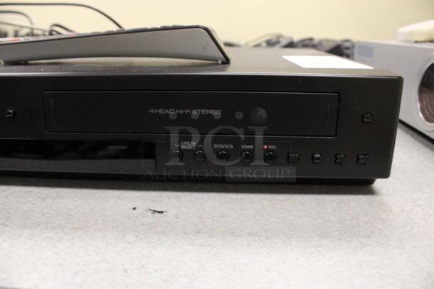 Samsung Model DVD-V9800 VCR and DVD Player w/ Remote. 17x11x3.5. (Room 105) - Image 4 of 6