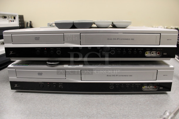 2 Zenith Model XBV713 DVD and VCR Players w/ 4 Remotes. 17x10x3.5. 2 Times Your Bid! (Room 105) - Image 3 of 5