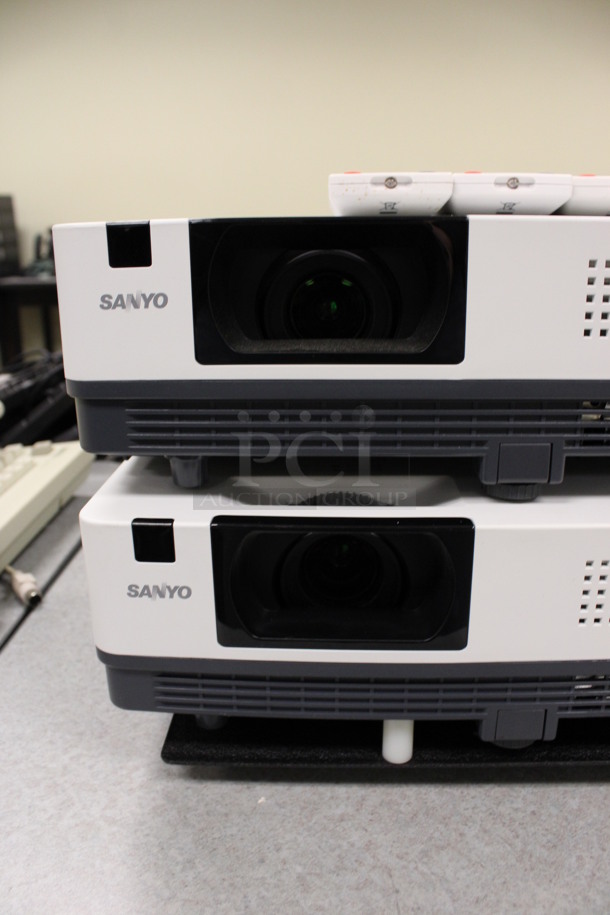 2 Sanyo Model PLC-XK3010 Projectors w/  3 Remotes. 100-120 Volts, 1 Phase. 13x9.5x4. 2 Times Your Bid! (Room 105) - Image 3 of 5