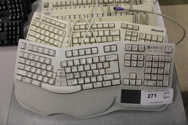 ALL ONE MONEY! Lot of 6 Various Keyboards! Includes 20x9x2.5. (Room 105) - Image 4 of 5