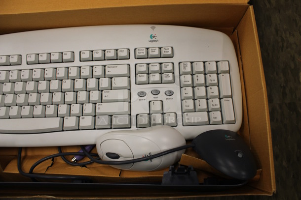IN ORIGINAL BOX! Logitech Keyboard and Mouse. 18.5x7x1.5. (Room 105) - Image 3 of 3