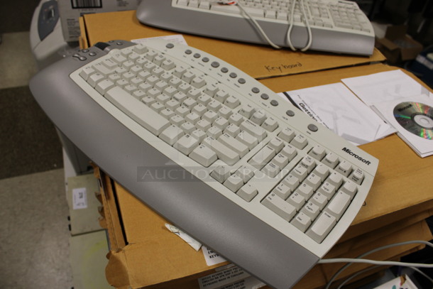 ALL ONE MONEY! Lot of 9 IN ORIGINAL BOX! Microsoft Keyboards! 20x10x1. (Room 105) - Image 2 of 5