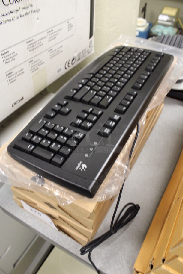 ALL ONE MONEY! Lot of 6 IN ORIGINAL BOX! Logitech Keyboards! 18.5x7x1.5. (Room 105) - Image 3 of 4