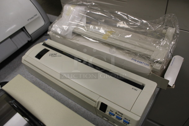 ALL ONE MONEY! Lot of 2 Various Items Including IBM Portable Printer and IBM Printer Piece! Includes 12x3.5x2. (Room 105) - Image 2 of 5