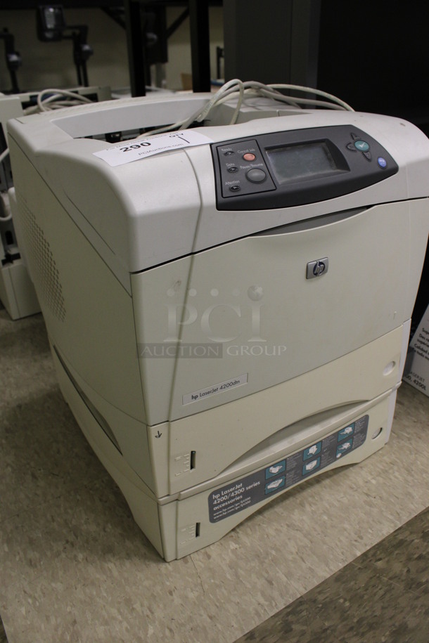 HP LaserJet 4200dtn Countertop Printer. 16x18x19. (Room 105) - Image 2 of 5
