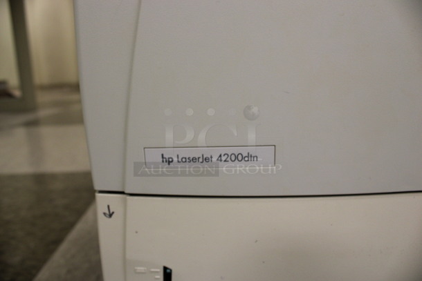 HP LaserJet 4200dtn Countertop Printer. 16x18x19. (Room 105) - Image 5 of 5