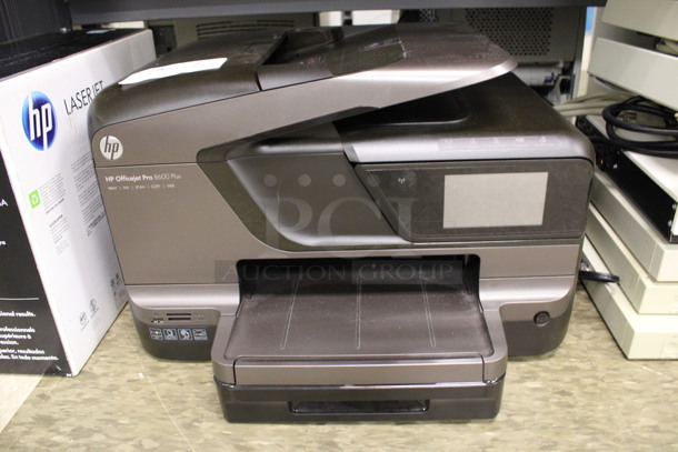 HP Officejet Pro 8600 Plus Countertop Printer, Copier and Fax Machine. 19x18x12. (Room 105)