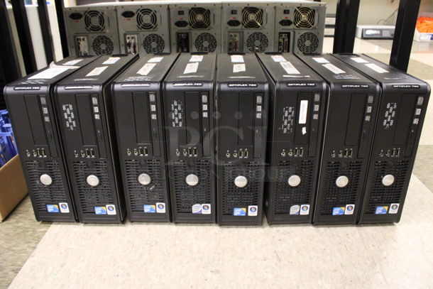 8 Dell Optiplex 760 Computer Towers. 4x14x12. 8 Times Your Bid! (Room 105)