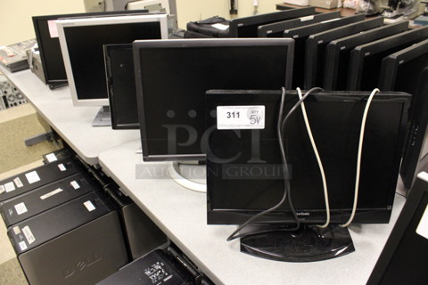 5 Various Computer Monitors; ViewSonic, Dell, Acer, Medion and Dell. Includes 19". 5 Times Your Bid! (Room 105)