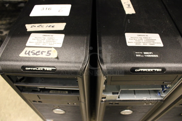 6 Dell Optiplex Computer Towers Including 745 and 780. 7.5x17x16. 6 Times Your Bid! (Room 105) - Image 4 of 6