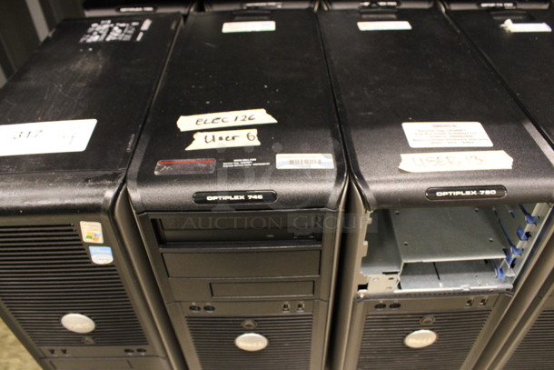 9 Dell Optiplex Computer Towers Including 745 and 780. 7.5x17x16. 9 Times Your Bid! (Room 105) - Image 3 of 3