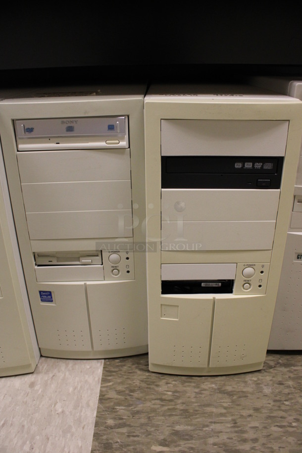 6 Various Computer Towers. Includes 7.5x19x17. 6 Times Your Bid! (Room 105) - Image 3 of 5