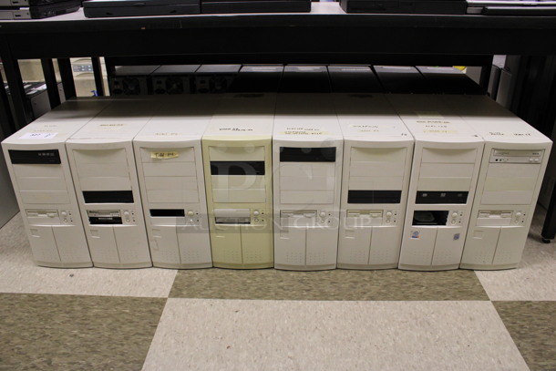 8 Various Computer Towers. Includes 7.5x19x17. 8 Times Your Bid! (Room 105) - Image 1 of 4