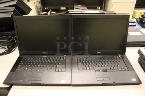 2 Dell Latitude E6500 15.5" Laptops w/ 1 Charger. 14x10.5x1.5. 2 Times Your Bid! (Room 105)