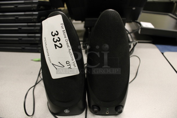 ALL ONE MONEY! Lot of 2 GE Speakers. 3x3.5x8. (Room 105) - Image 1 of 3