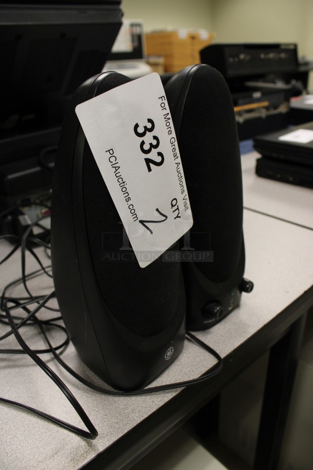 ALL ONE MONEY! Lot of 2 GE Speakers. 3x3.5x8. (Room 105) - Image 2 of 3