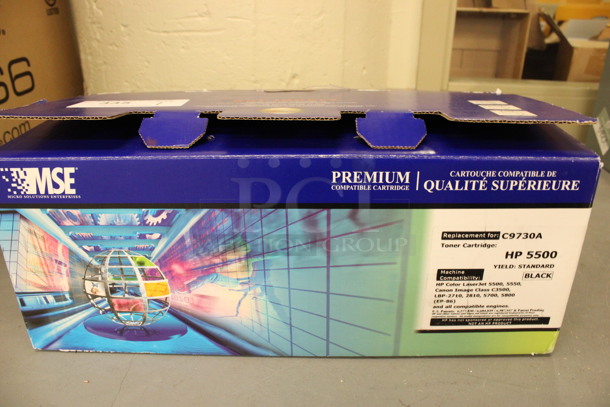 IN ORIGINAL BOX! MSE Premium HP 550 Ink Cartridge. Cartridge Is Used. (Basement: Room 019)