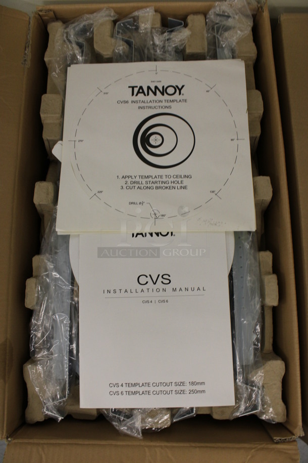 ALL ONE MONEY! Lot of 6 Boxes of Tannoy CVS6 Ceiling Mount Speakers. 2 Speakers In Each Box. 11x11x11. (Basement: Room 019) - Image 5 of 7