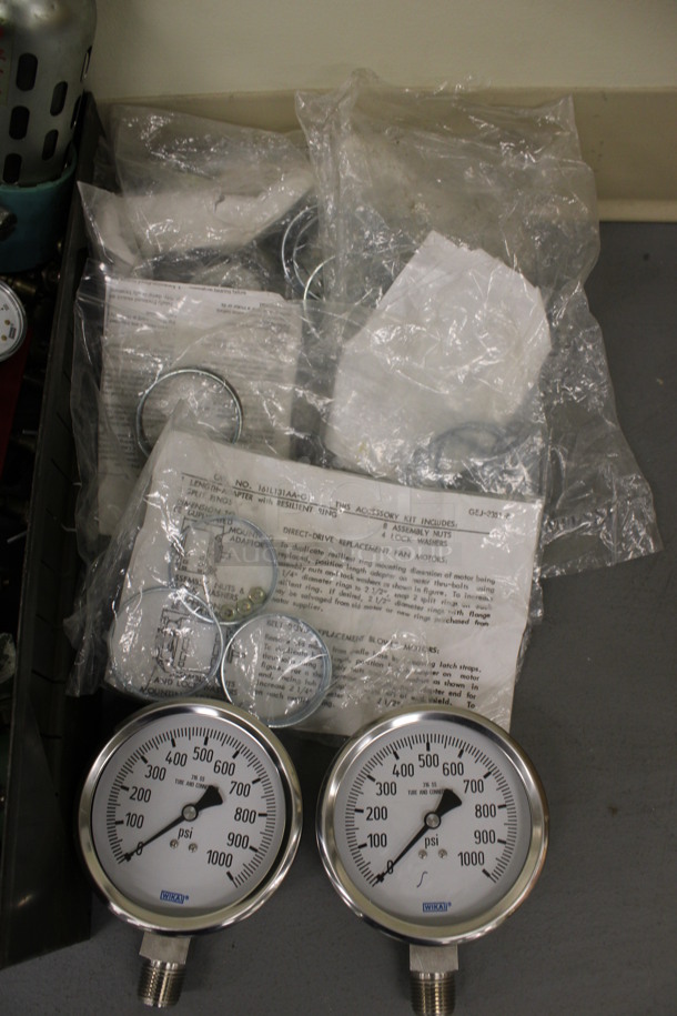 ALL ONE MONEY! Lot of Various Items Including Metal Bin w/ Contents and Gauges! (Basement: Room 019) - Image 3 of 4