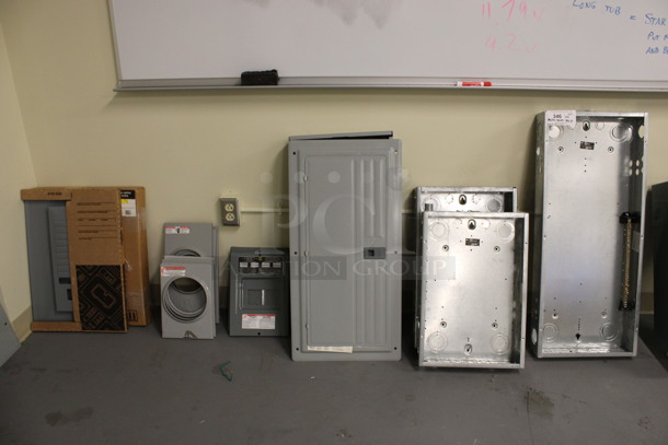 ALL ONE MONEY! Lot of Various Metal Pieces Including Enclosed Panelboard, Load Center and Locking Cover! (Basement: Room 019)