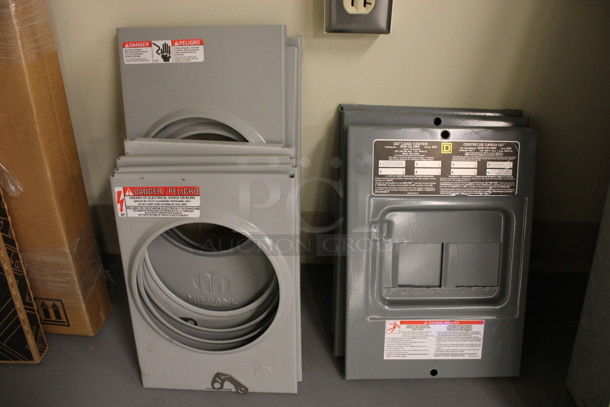 ALL ONE MONEY! Lot of Various Metal Pieces Including Enclosed Panelboard, Load Center and Locking Cover! (Basement: Room 019) - Image 7 of 11