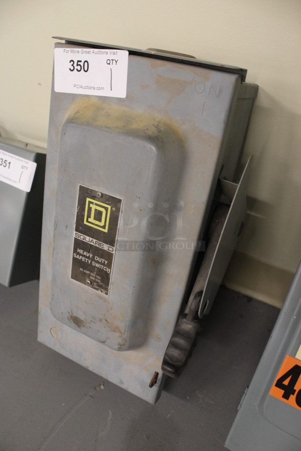 Square D Gray Metal Heavy Duty Safety Switch. 10x7x19. (Basement: Room 019) - Image 2 of 5