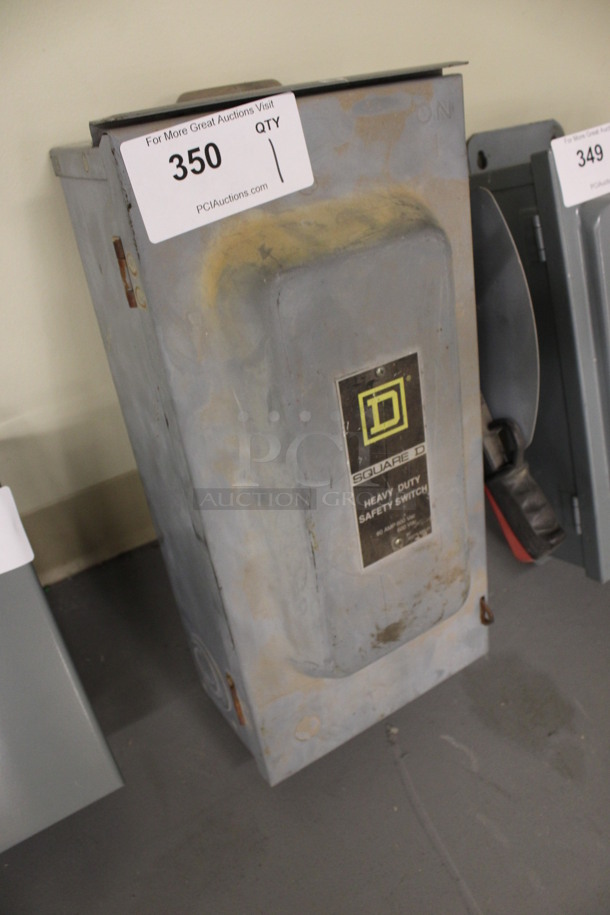 Square D Gray Metal Heavy Duty Safety Switch. 10x7x19. (Basement: Room 019) - Image 3 of 5