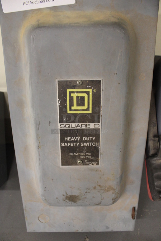 Square D Gray Metal Heavy Duty Safety Switch. 10x7x19. (Basement: Room 019) - Image 4 of 5