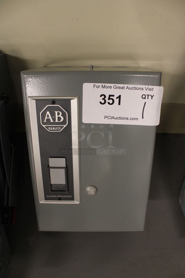 Allen-Bradley Gray Metal Heavy Duty Safety Switch. 7x5.5x10. (Basement: Room 019)