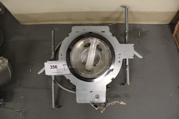 Metal Ceiling Mount Flush Light Fixture. 14x15x8. (Basement: Room 019) - Image 1 of 6