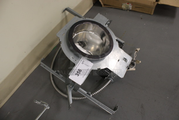 Metal Ceiling Mount Flush Light Fixture. 14x15x8. (Basement: Room 019) - Image 2 of 6