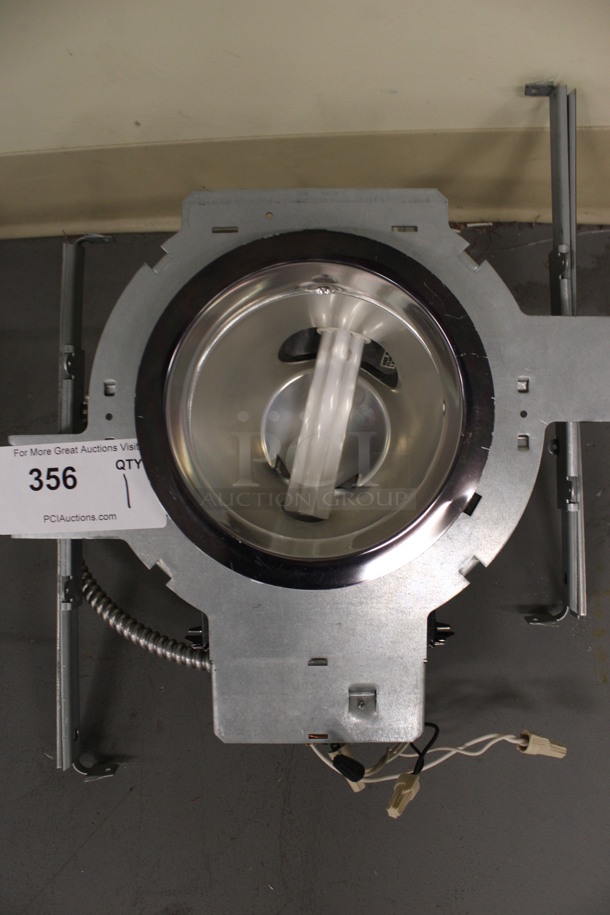 Metal Ceiling Mount Flush Light Fixture. 14x15x8. (Basement: Room 019) - Image 3 of 6
