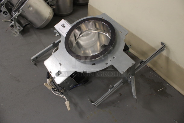 Metal Ceiling Mount Flush Light Fixture. 14x15x8. (Basement: Room 019) - Image 4 of 6