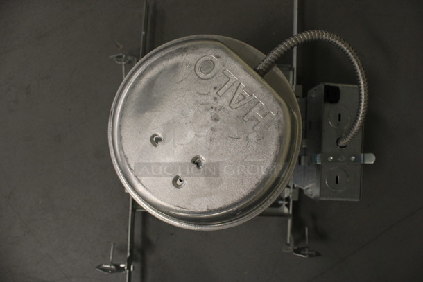 ALL ONE MONEY! Lot of 18 Metal Ceiling Mount Flush Light Fixture. 10x13x7. (Basement: Room 019) - Image 6 of 7