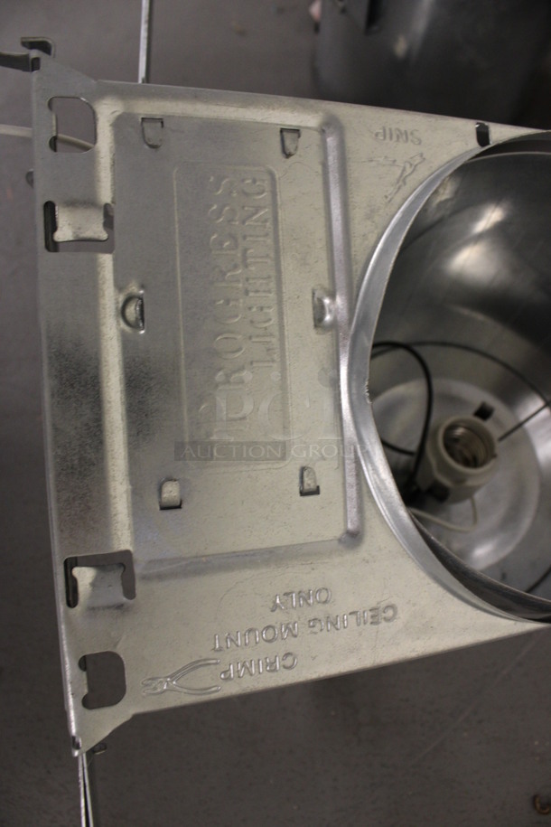 ALL ONE MONEY! Lot of 6 Metal Ceiling Mount Flush Light Fixture. 11x15x9. (Basement: Room 019) - Image 6 of 6