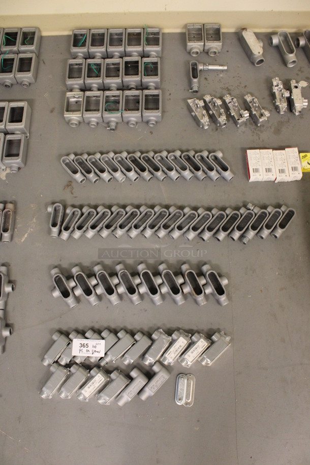 ALL ONE MONEY! Lot of Various Metal Pieces, Outlet Covers, Outlet Peices and Metal Brackets! (Basement: Room 019) - Image 3 of 11