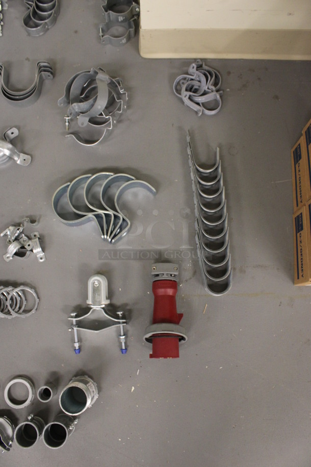 ALL ONE MONEY! Lot of Various Metal Pieces, Outlet Covers, Outlet Peices and Metal Brackets! (Basement: Room 019) - Image 7 of 11
