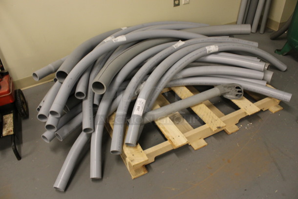ALL ONE MONEY! Lot of Kraloy PVC Conduit Gray Tubes. (Basement: Room 019) - Image 2 of 6
