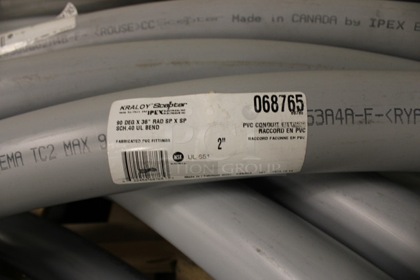 ALL ONE MONEY! Lot of Kraloy PVC Conduit Gray Tubes. (Basement: Room 019) - Image 5 of 6