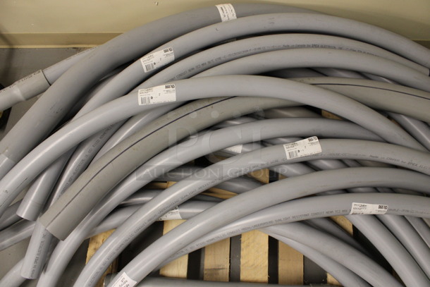 ALL ONE MONEY! Lot of Kraloy PVC Conduit Gray Tubes. (Basement: Room 019) - Image 6 of 6