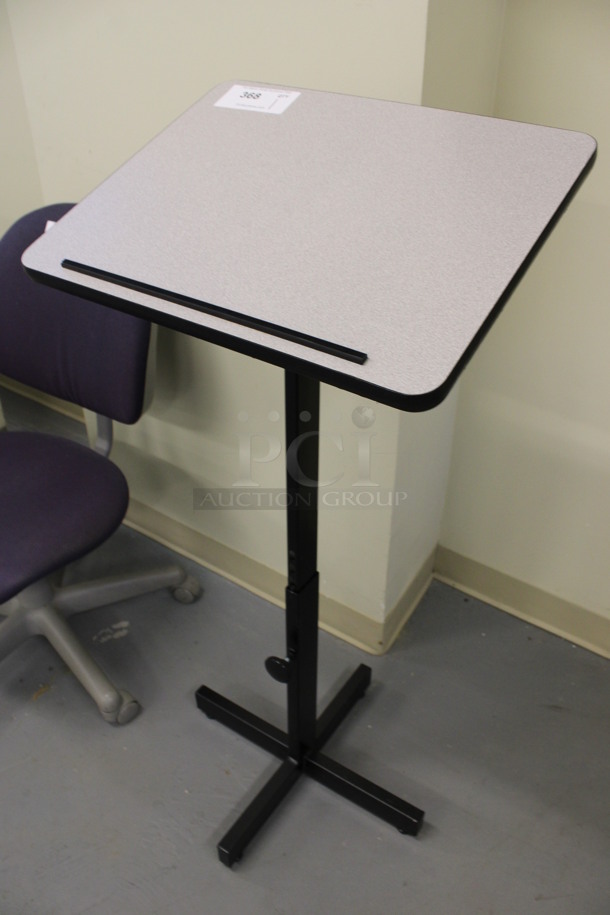 Gray Podium. 20x16x44. (Basement: Room 019) - Image 2 of 3